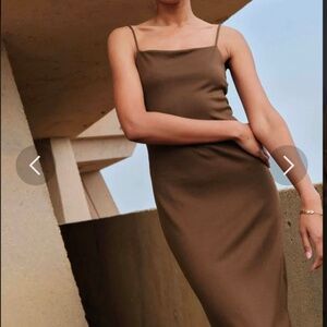 AYR The Now or Never tank dress in Sicilian Umber - small